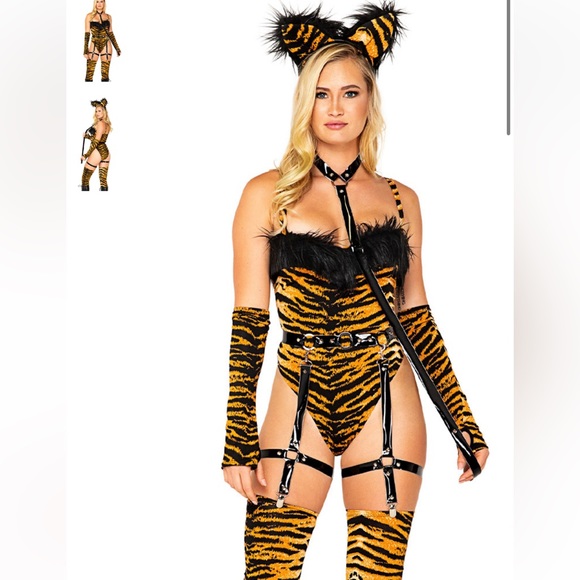 Roma 6pc Tigress Temptation Costume main image 1